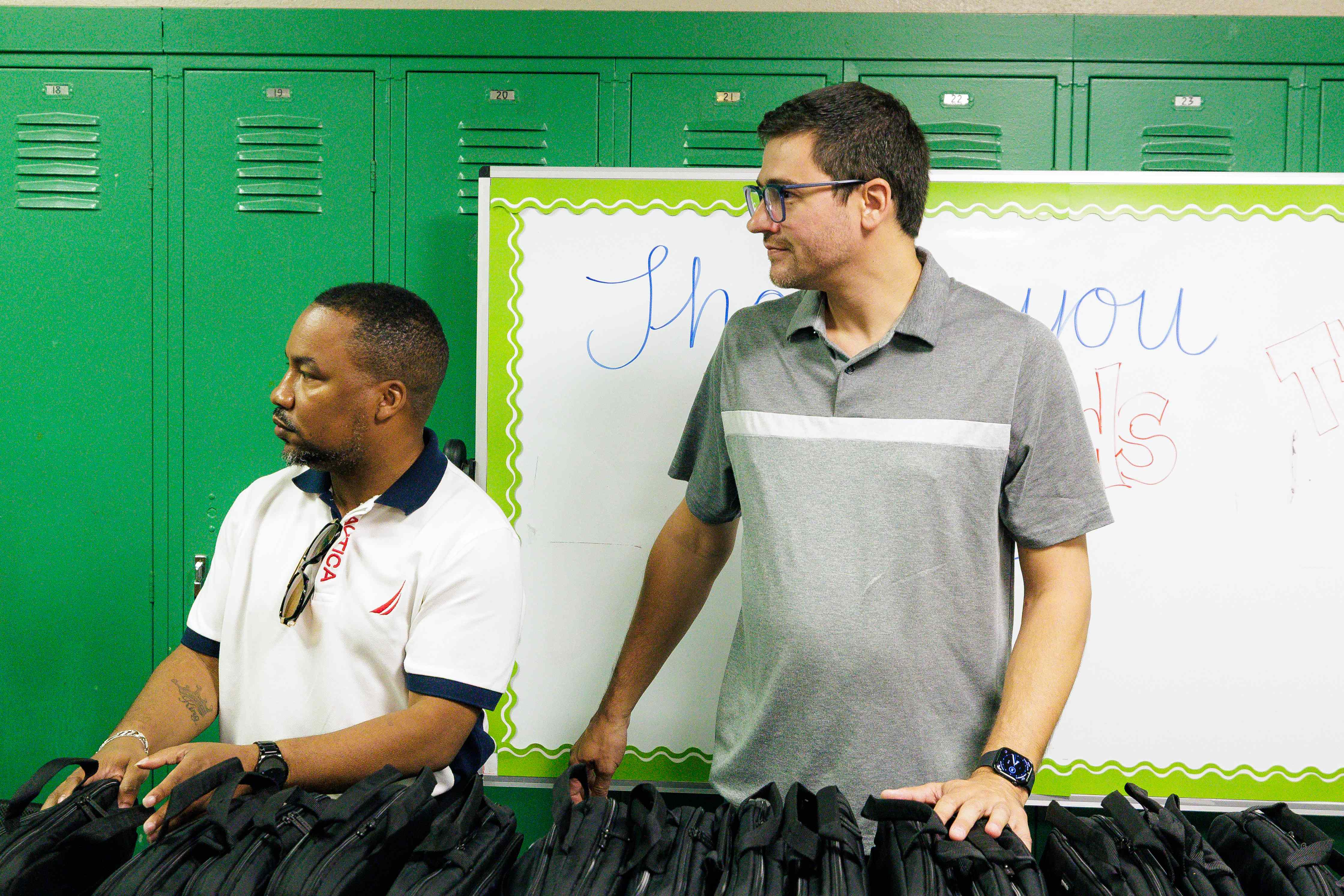 Event volunteers at work